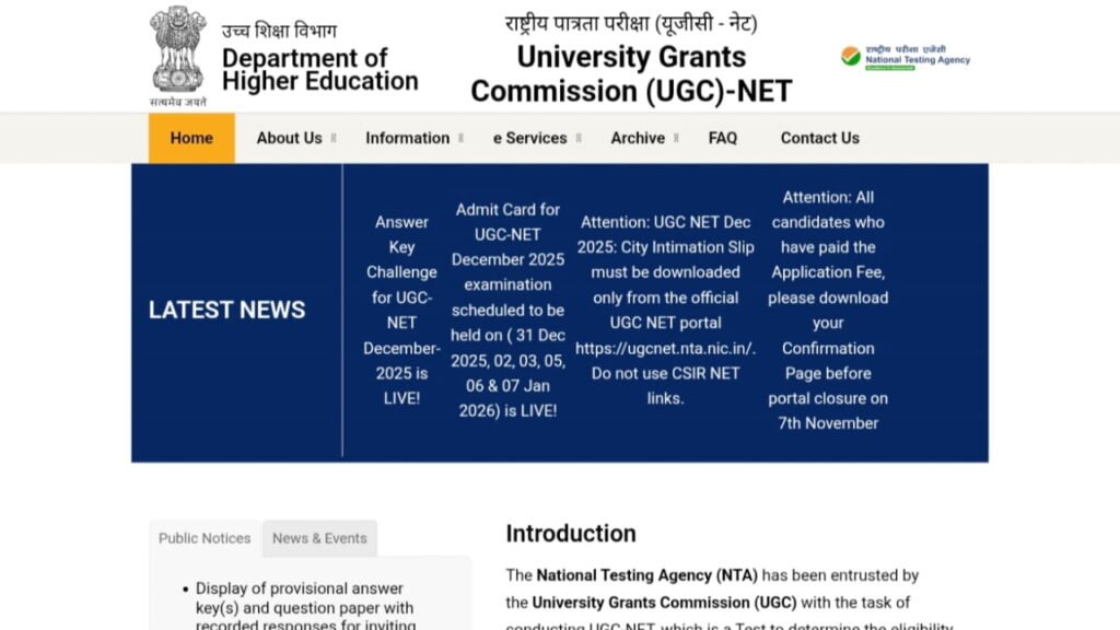 UGC NET Result 2025